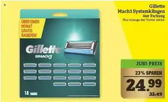 Marktkauf Gillette Mach3 Systemklingen Angebot