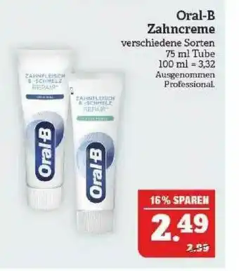 Marktkauf Oral-b Zahncreme Angebot