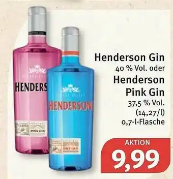 Feneberg Henderson Gin Oder Henderson Pink Gin Angebot