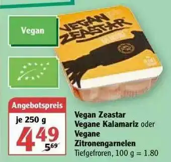 Globus Vegan Zeastar Vegane Kalamariz Oder Vegane Zitronengarnelen Angebot