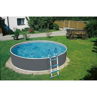 Bauhaus Mypool stahlwand-pool splash (ø x h: 360 x 110 cm, grau, 10.000 l) Angebot