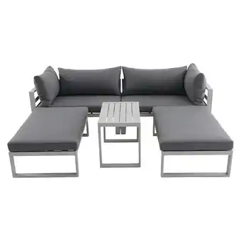 Bauhaus Sunfun hannah loungemöbel-set (5 -tlg., textil, grau) Angebot