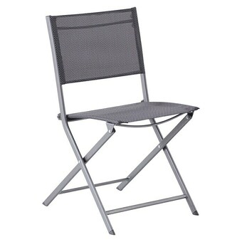 Bauhaus Sunfun maja gartenstuhl (b x t x h: 52 x 46 x 81 cm, grau, klappbar) Angebot