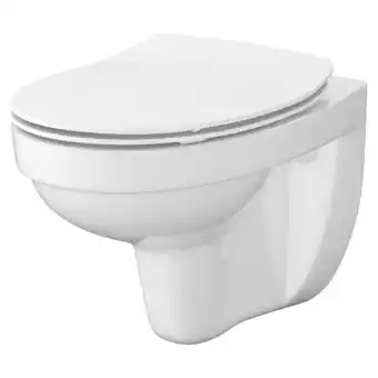 Bauhaus Cersanit cersania wand-wc-set (mit spülrand, ohne spezialglasur, spülform: tief, wc abgang: waagerecht, weiß) Angebot