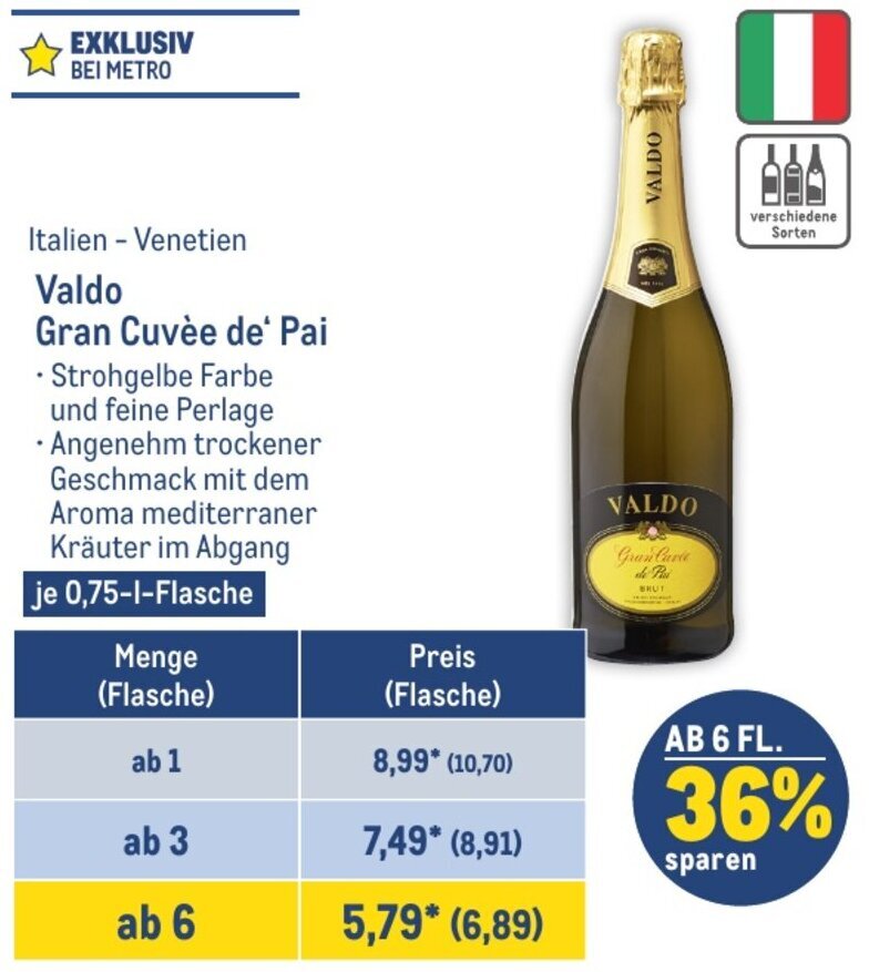 Valdo Gran Cuvee De Pai Brut