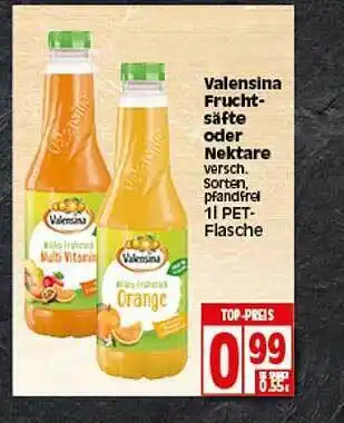 Elli Markt Valensina Fruchtsäfte oder Nektare Angebot