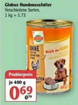 Globus Globus Hundenasssfutter Angebot