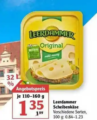 Globus Leerdammer Scheibenkäse Angebot