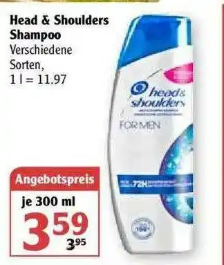 Globus Head & Shoulders Shampoo Angebot