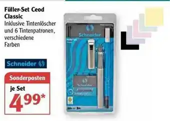 Globus Füller Set Ceod Classic Angebot