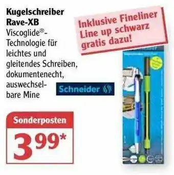 Globus Kugelschreiber Rave-xb Angebot