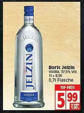 Elli Markt Boris Jelzin Vodka 37.5% Vol. Angebot