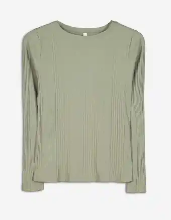 Takko Fashion Damen langarmshirt - rippenstruktur Angebot