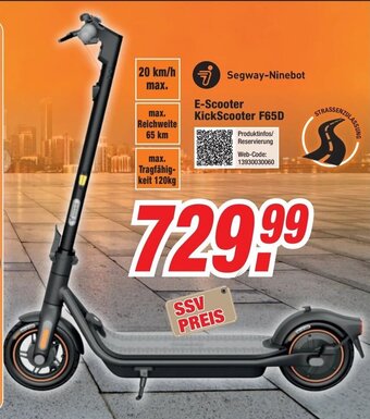 Expert Segway-Ninebot E-Scooter KickScooter F65D Angebot