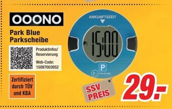 Expert OOONO Park Blue Parkscheibe Angebot