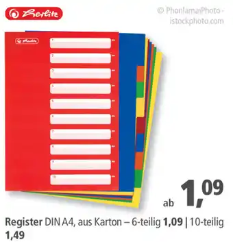 Pfennigpfeiffer Register DIN A4 Angebot