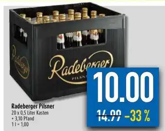 diska Radeberger Pilsner 20x0,5L Angebot