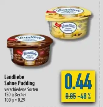 diska Landliebe Sahne Pudding 150g Becher Angebot