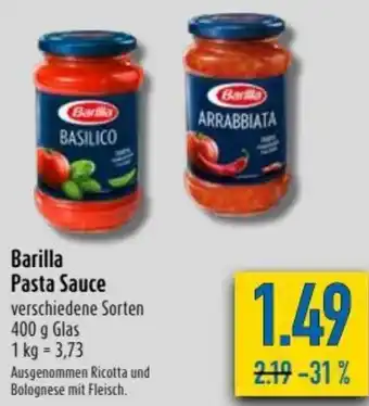 diska Barilla Pasta Sauce 400g Angebot