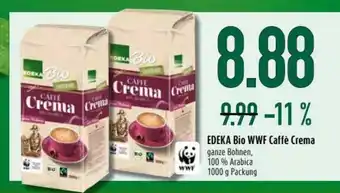 diska Edeka Bio WWF Caffè Crema 1000g Angebot