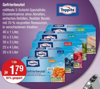 V Markt Toppits Gefrierbeutel Angebot