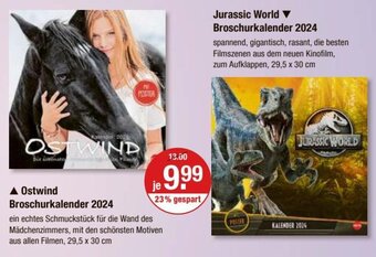 V Markt Ostwind Kalender 2021 / JURASSIC WORLD Broschurkalender 2024 Angebot
