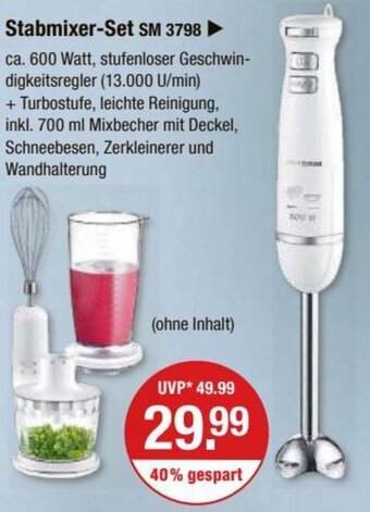 V Markt SEVERIN Stabmixer-Set SM 3798 Angebot