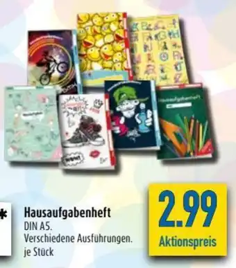 diska Hausaufgabenheft DIN A5 Angebot