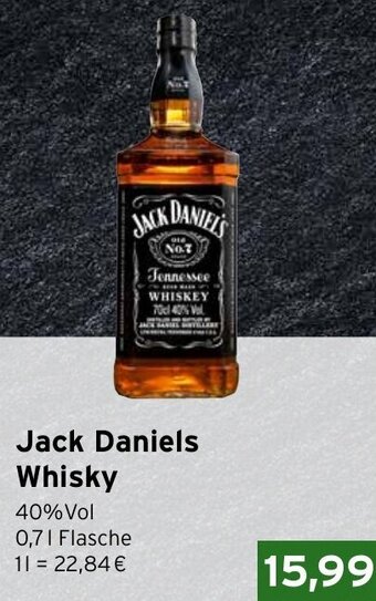 CAP Markt Jack Daniels Whisky 0,7 L Flasche Angebot