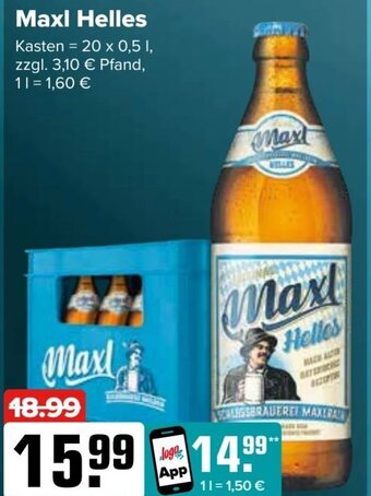 Logo Getränkemarkt Maxl Helles 20x0,5 L Angebot