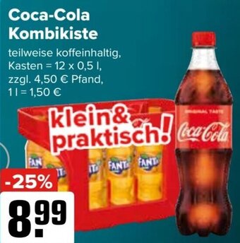 Logo Getränkemarkt Coca-Cola Kombikiste 12x0,5 L Angebot