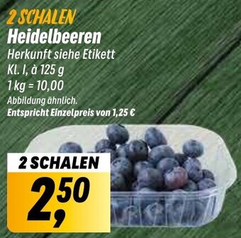 Simmel 2 SCHALEN Heidelbeeren Angebot