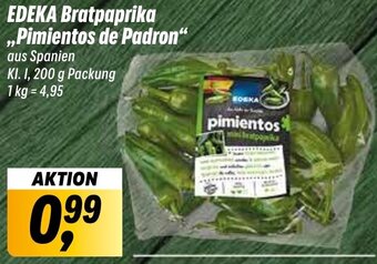 Simmel EDEKA Bratpaprika ,,Pimientos de Padron" 200 g Packung Angebot