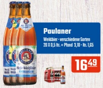 Hörl Getränke Paulaner Weißbier 20x0,5 ltr. Angebot