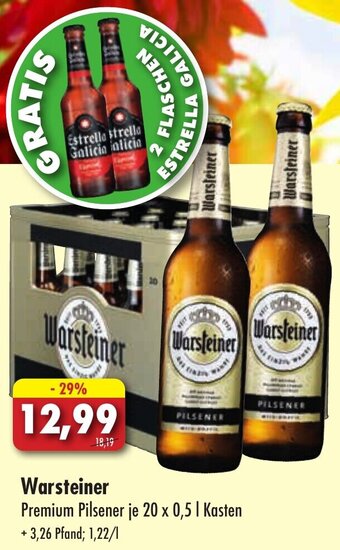 Lösch Depot Warsteiner Premium Pilsener 20 x 0,5 L Kasten Angebot