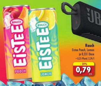 Lösch Depot Rauch Eistee Peach, Lemon 0,33 L Dose Angebot