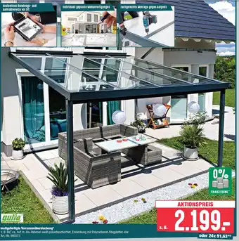 BayWa Maßgefertigte Terrassenüberdachung Angebot