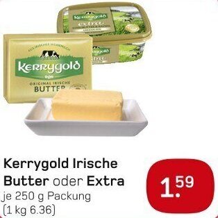 boni Center Kerrygold Irische Butter oder Extra 250 g Packung Angebot