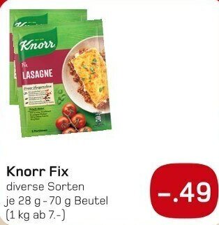 boni Center Knorr Fix 28 g-70 g Beutel Angebot