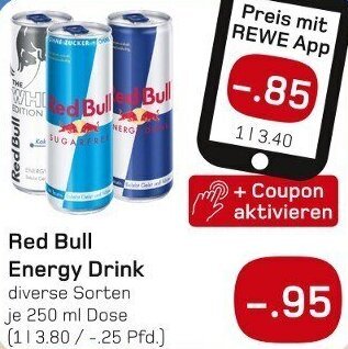 boni Center Red Bull Energy Drink 250 ml Dose Angebot