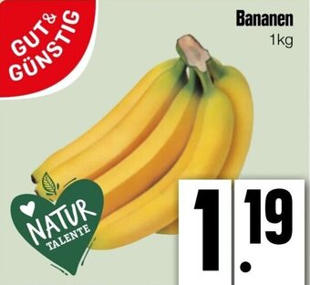 Edeka Xpress GUT& GÜNSTIG Bananen 1kg Angebot