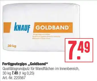 BayWa Fertigputzgips Goldband Angebot