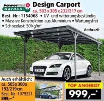 Norma Powertec Garden Design Carport Angebot