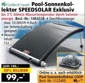 Norma Garten & Freizeit Pool-Sonnenkollektor SPEEDSOLAR Exklusiv Angebot