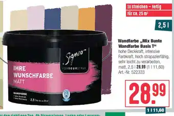 BayWa Wandfarbe Mix Bunte Wandfarbe Basis T Angebot