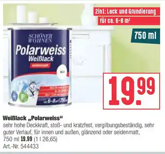 BayWa Weißlack Polarweiss 750ml Angebot