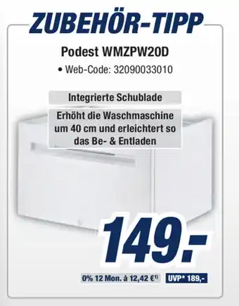 Expert Bening Podest | WMZPW20D Angebot