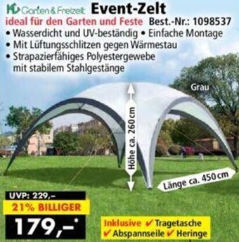 Norma Garten & Freizeit Event-Zelt Angebot