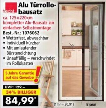 Norma hecht Alu Türrollobausatz Angebot