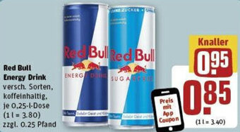 REWE Red Bull Energy Drink 0,25 L Dose Angebot